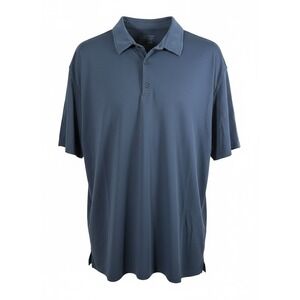 Fresh Clean Threads Mens 2XL Performance Polo Shirt Navy Blue Slimming